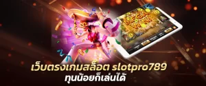 เว็บตรงเกมสล็อต slotpro789 ทุนน้อยก็เล่นได้